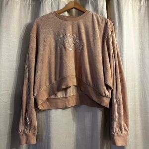 Nike Sportswear Cropped Velvet/ Velour Women's Crewneck